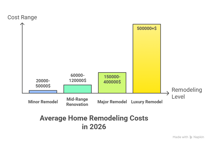 The Average Home Remodel Cost in 2026
