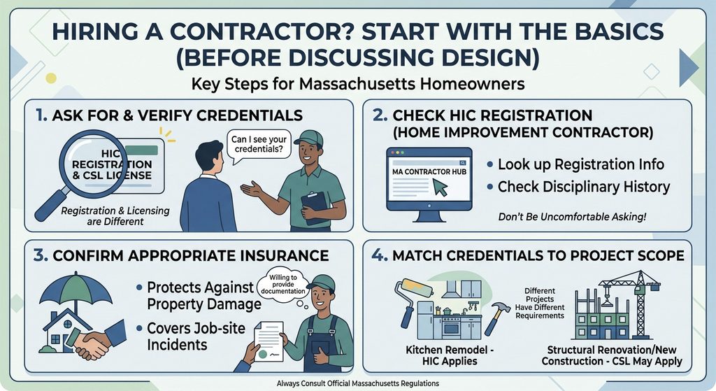 1. Check the Contractor's Registration, Licensing, and Insurance
