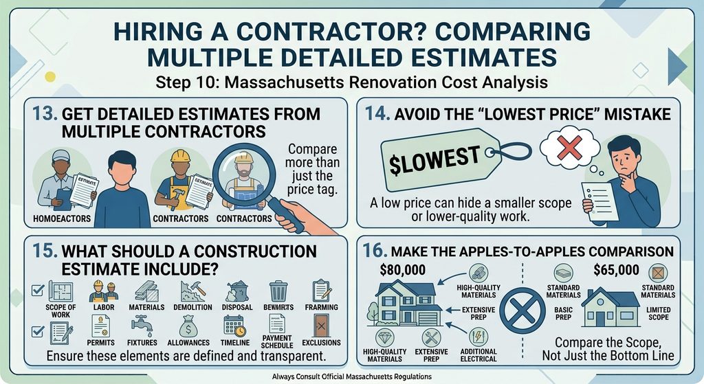 4. Get Detailed Estimates From Multiple Contractors