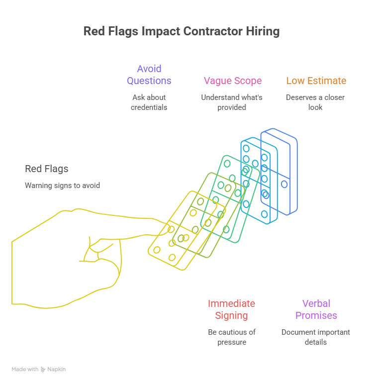 Red Flags to Watch for When Hiring a Contractor